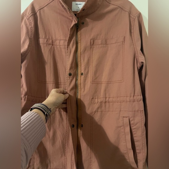 Old Navy Amelia Rose Soft Washed Canvas Utility Jacket Womens size Medium (H106) - Picture 6 of 12